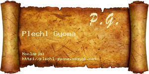 Plechl Gyoma névjegykártya